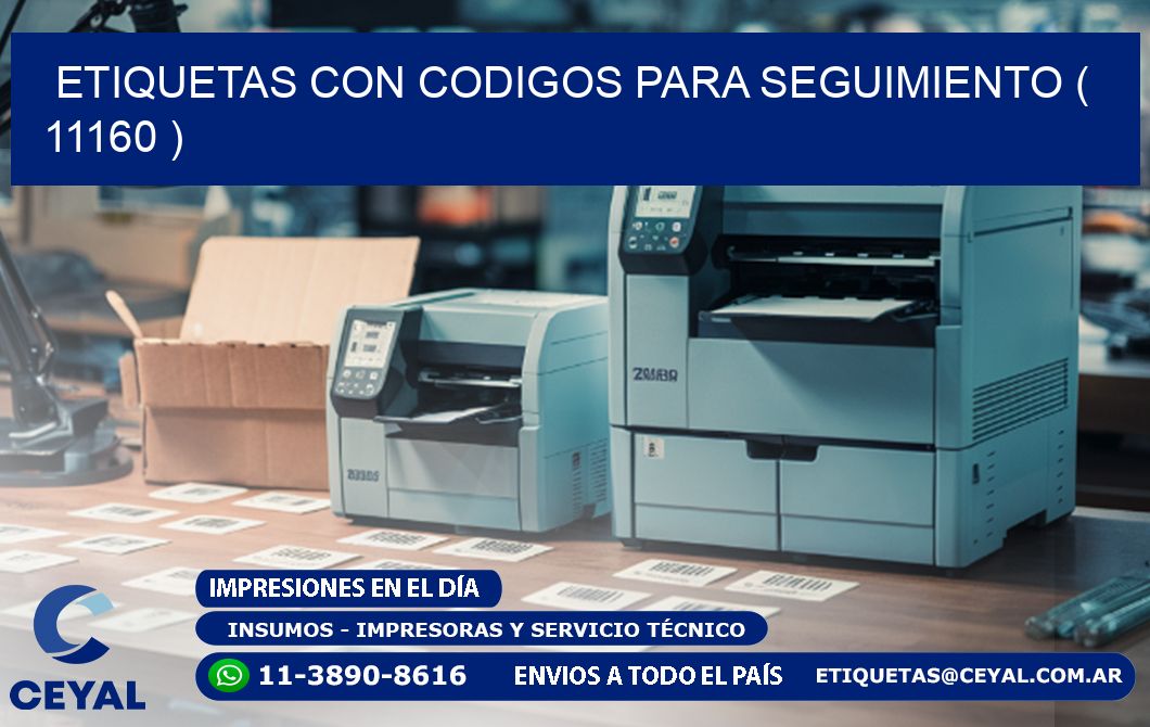ETIQUETAS CON CODIGOS PARA SEGUIMIENTO ( 11160 )