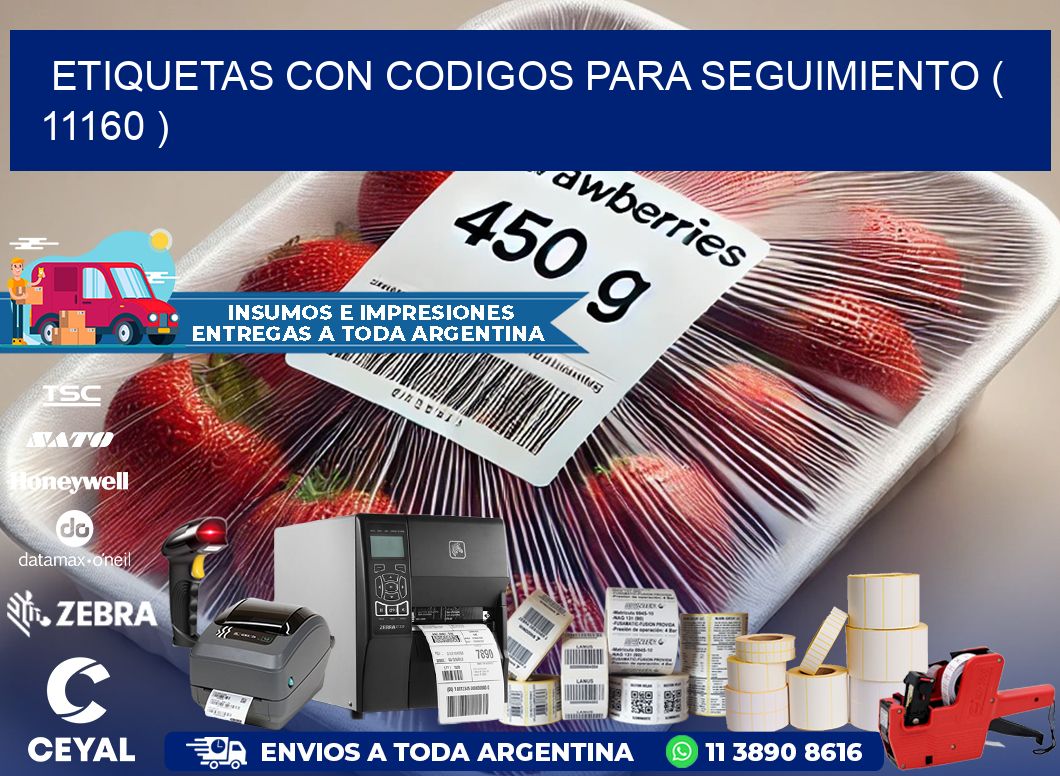 ETIQUETAS CON CODIGOS PARA SEGUIMIENTO ( 11160 )