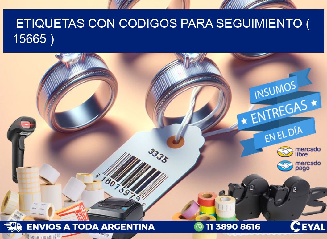ETIQUETAS CON CODIGOS PARA SEGUIMIENTO ( 15665 )