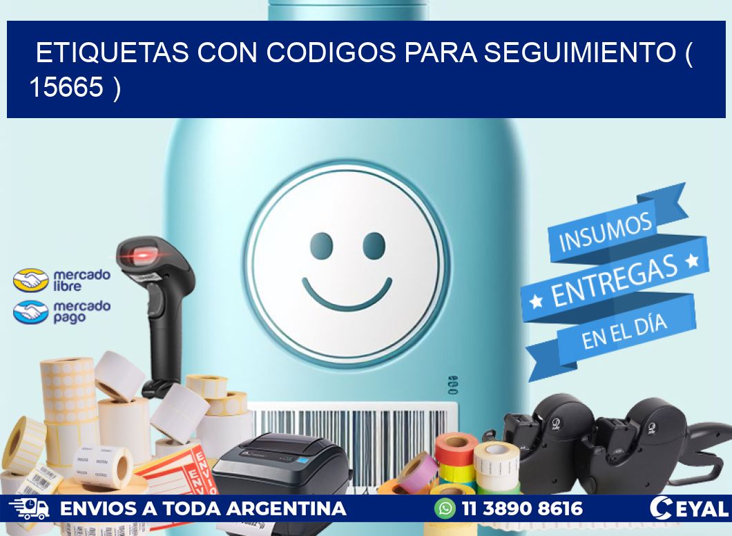 ETIQUETAS CON CODIGOS PARA SEGUIMIENTO ( 15665 )