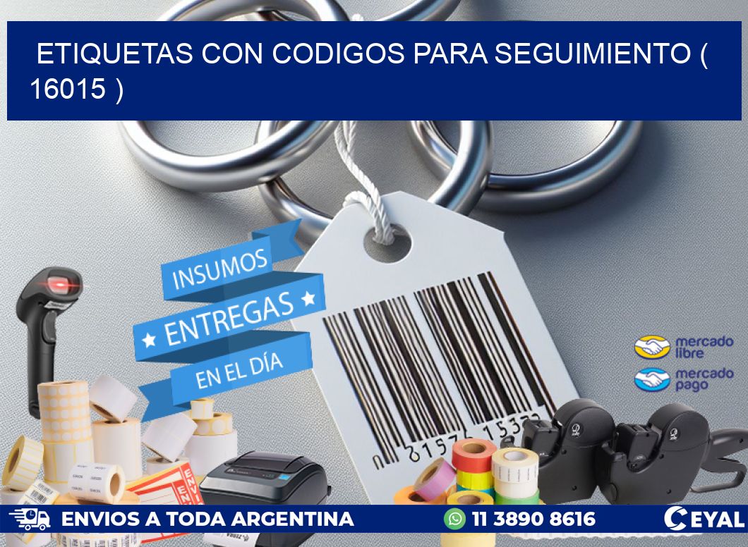 ETIQUETAS CON CODIGOS PARA SEGUIMIENTO ( 16015 )
