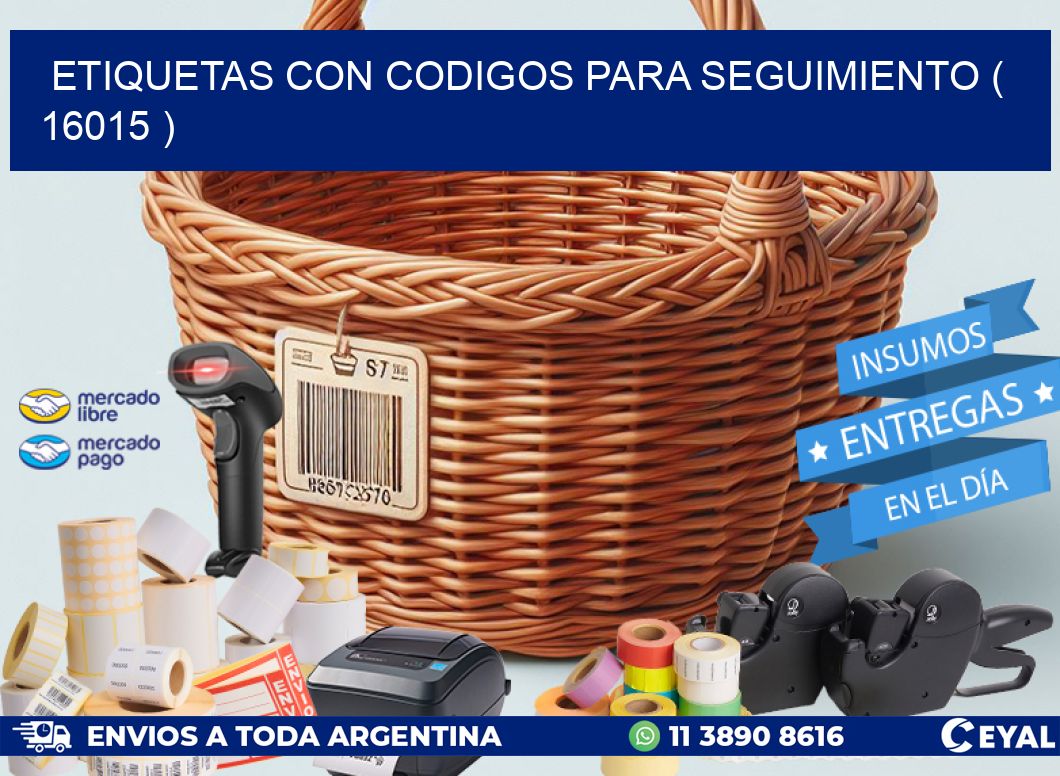 ETIQUETAS CON CODIGOS PARA SEGUIMIENTO ( 16015 )