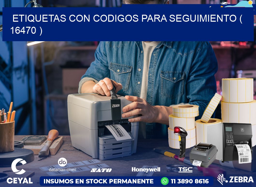 ETIQUETAS CON CODIGOS PARA SEGUIMIENTO ( 16470 )