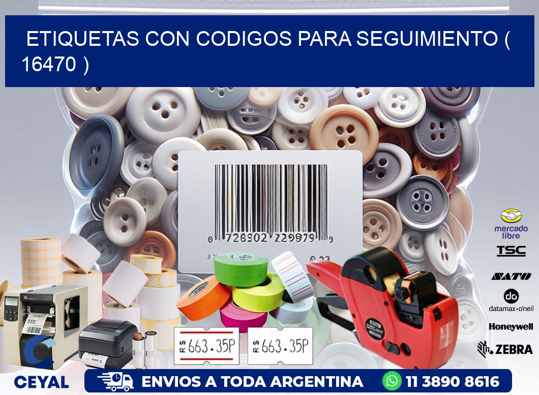 ETIQUETAS CON CODIGOS PARA SEGUIMIENTO ( 16470 )