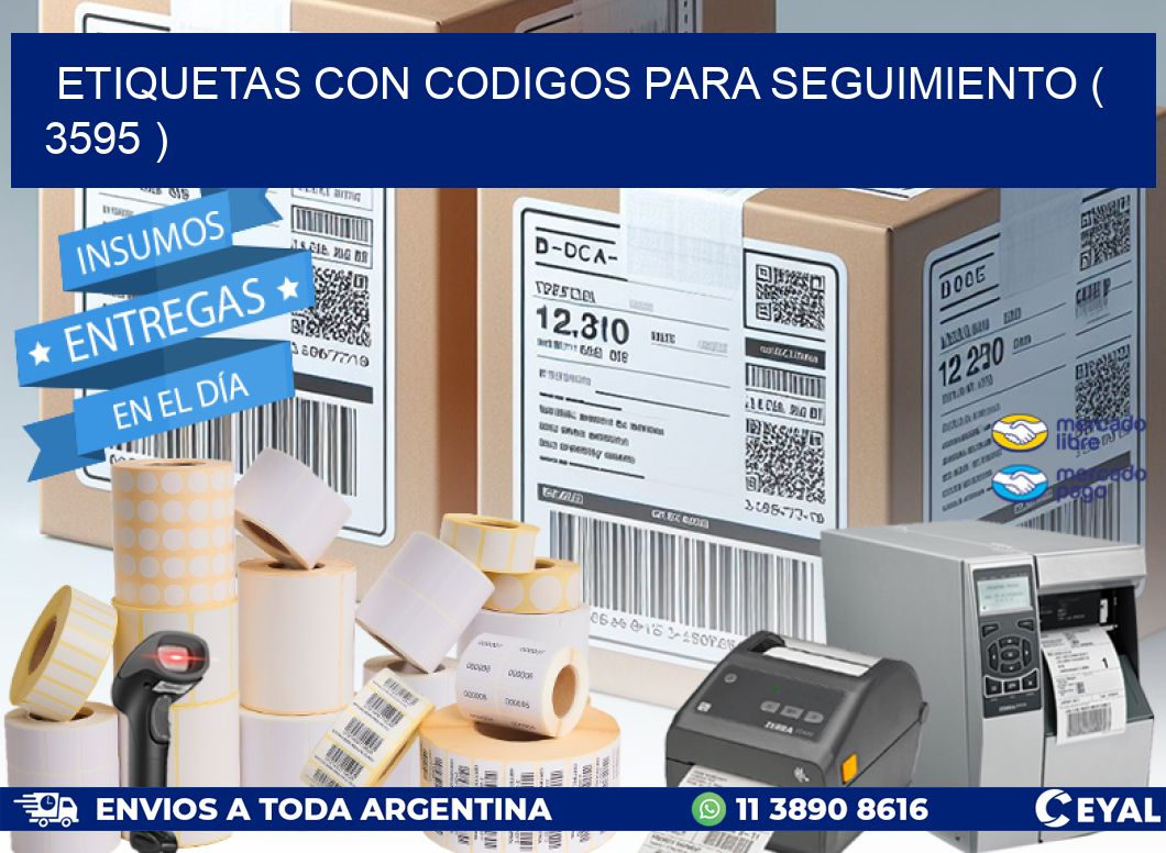 ETIQUETAS CON CODIGOS PARA SEGUIMIENTO ( 3595 )