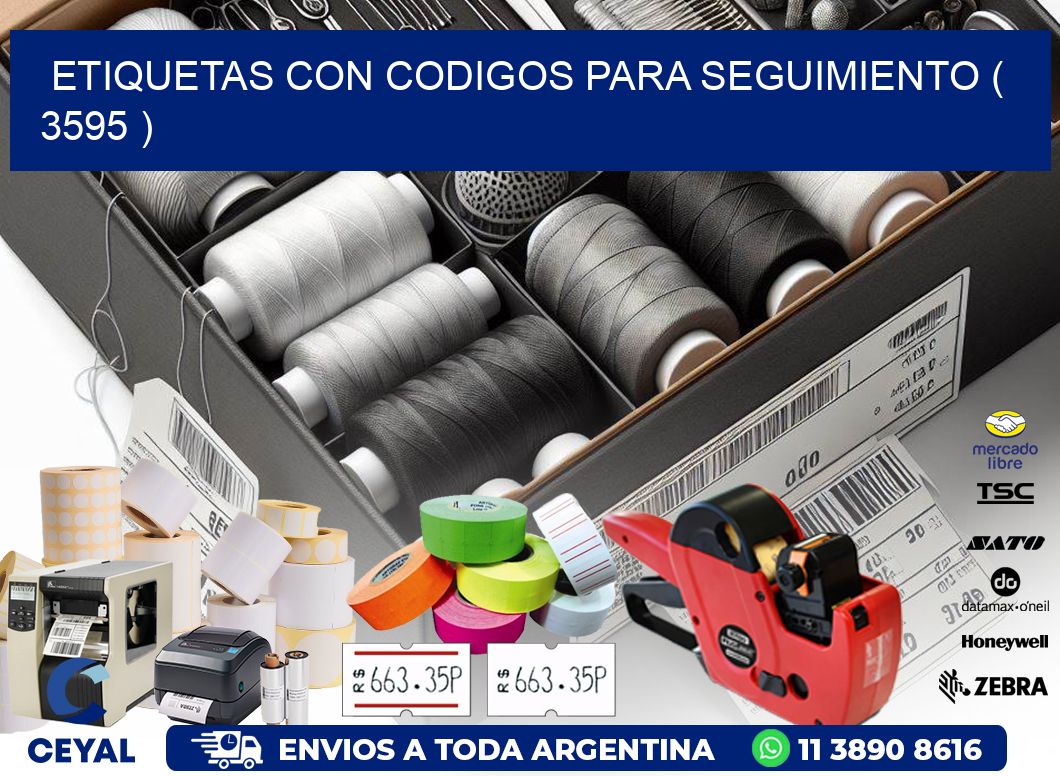 ETIQUETAS CON CODIGOS PARA SEGUIMIENTO ( 3595 )