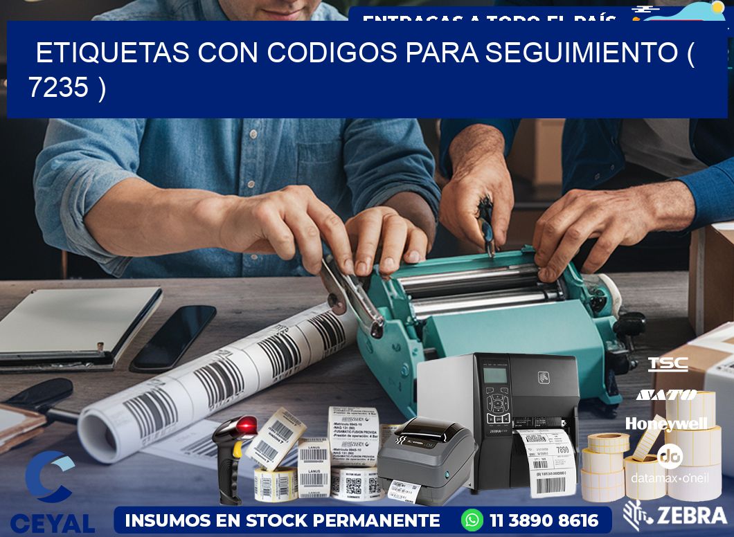 ETIQUETAS CON CODIGOS PARA SEGUIMIENTO ( 7235 )