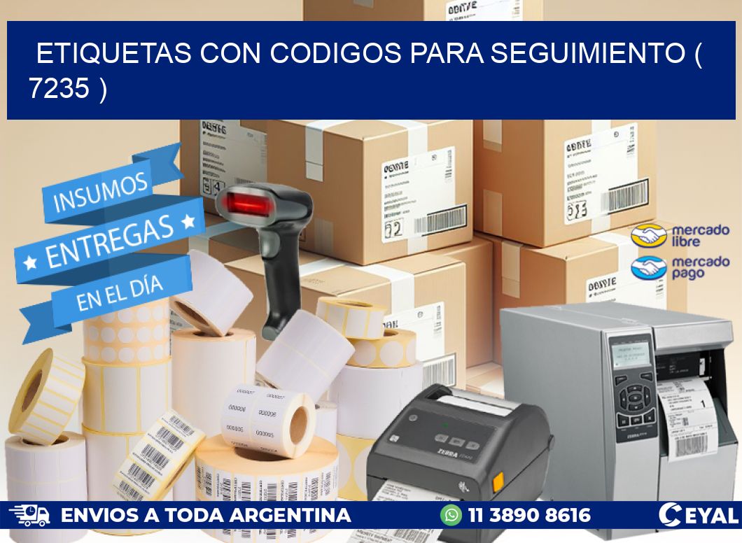 ETIQUETAS CON CODIGOS PARA SEGUIMIENTO ( 7235 )