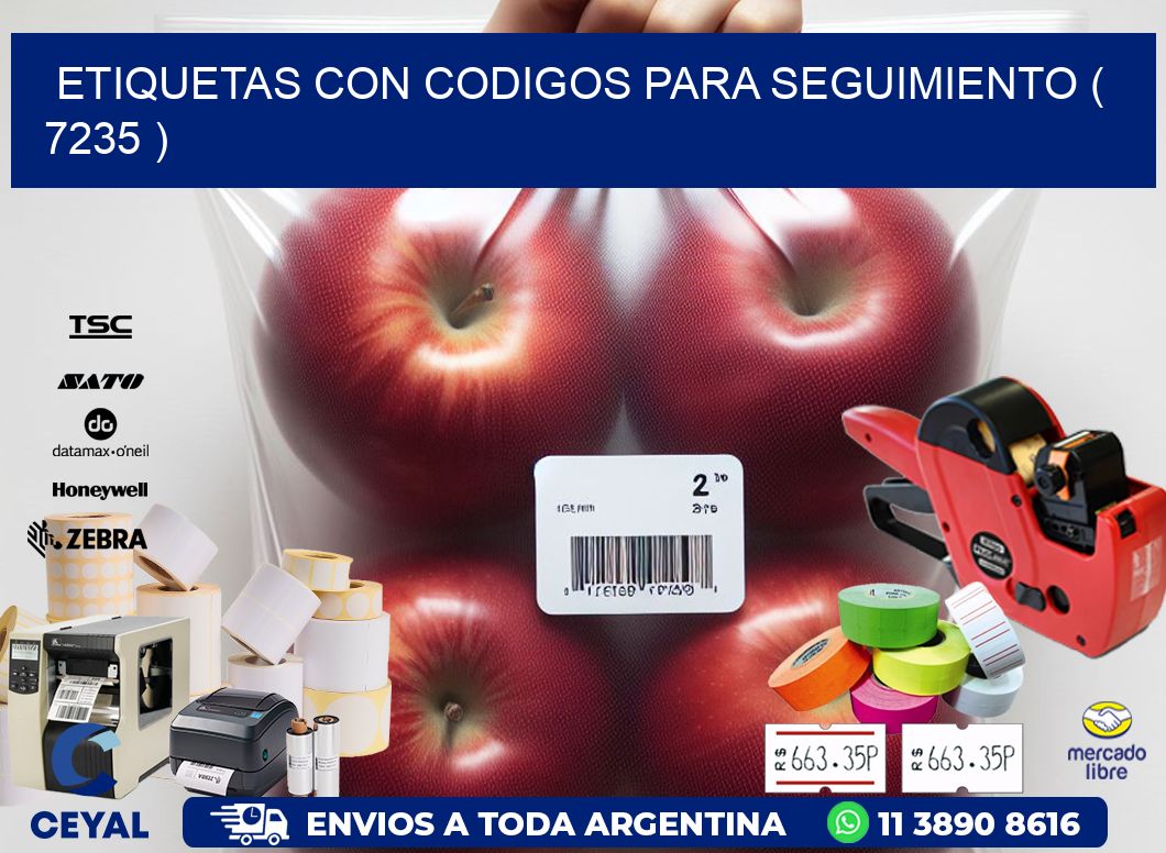 ETIQUETAS CON CODIGOS PARA SEGUIMIENTO ( 7235 )