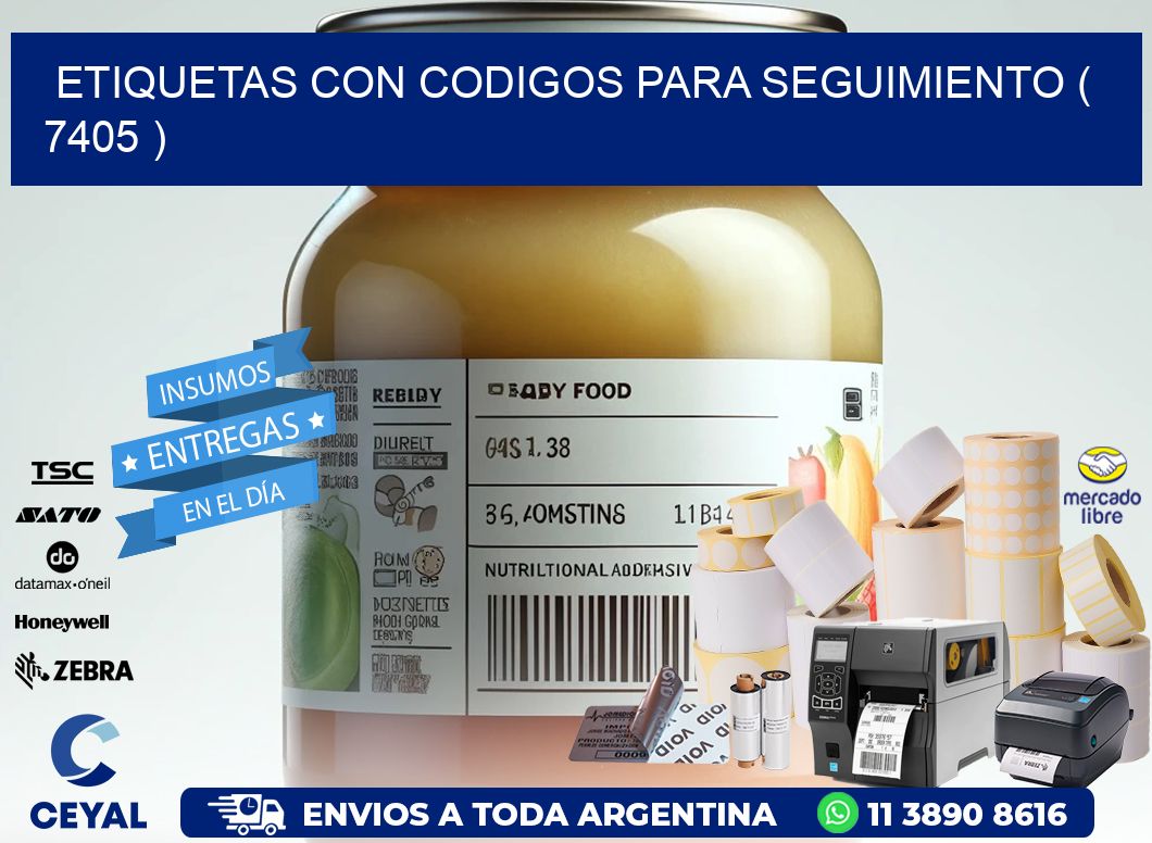 ETIQUETAS CON CODIGOS PARA SEGUIMIENTO ( 7405 )