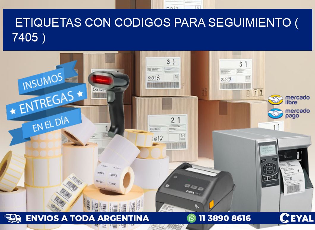 ETIQUETAS CON CODIGOS PARA SEGUIMIENTO ( 7405 )