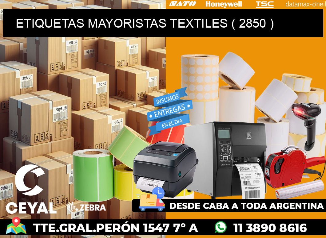 ETIQUETAS MAYORISTAS TEXTILES ( 2850 )