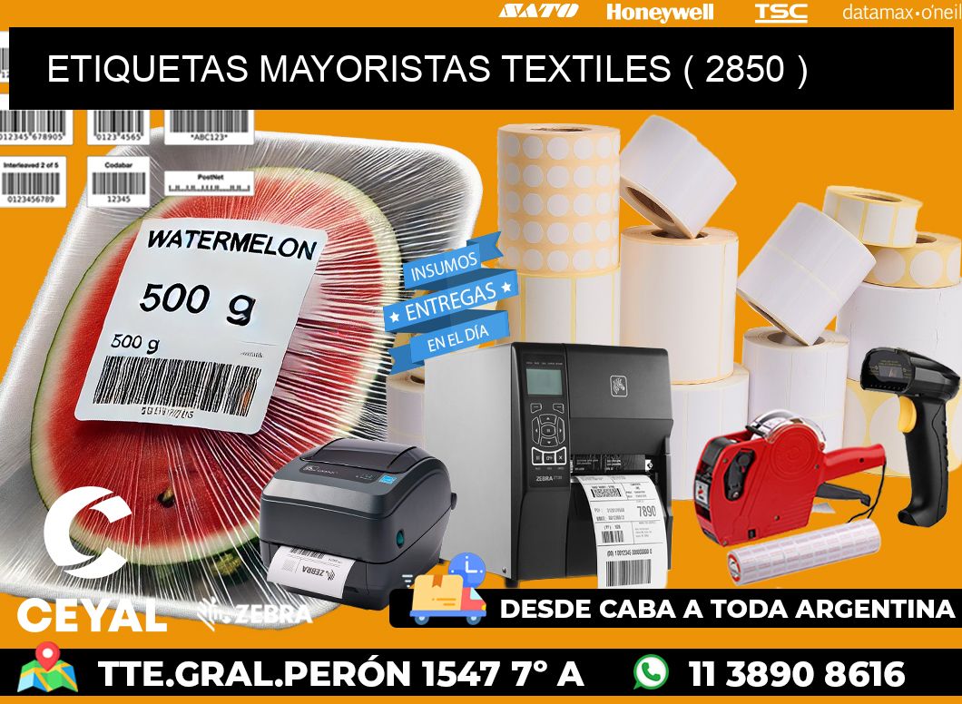 ETIQUETAS MAYORISTAS TEXTILES ( 2850 )