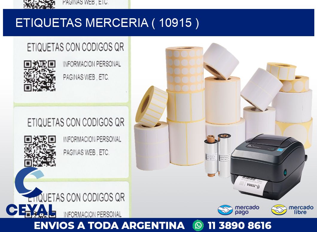 ETIQUETAS MERCERIA ( 10915 )