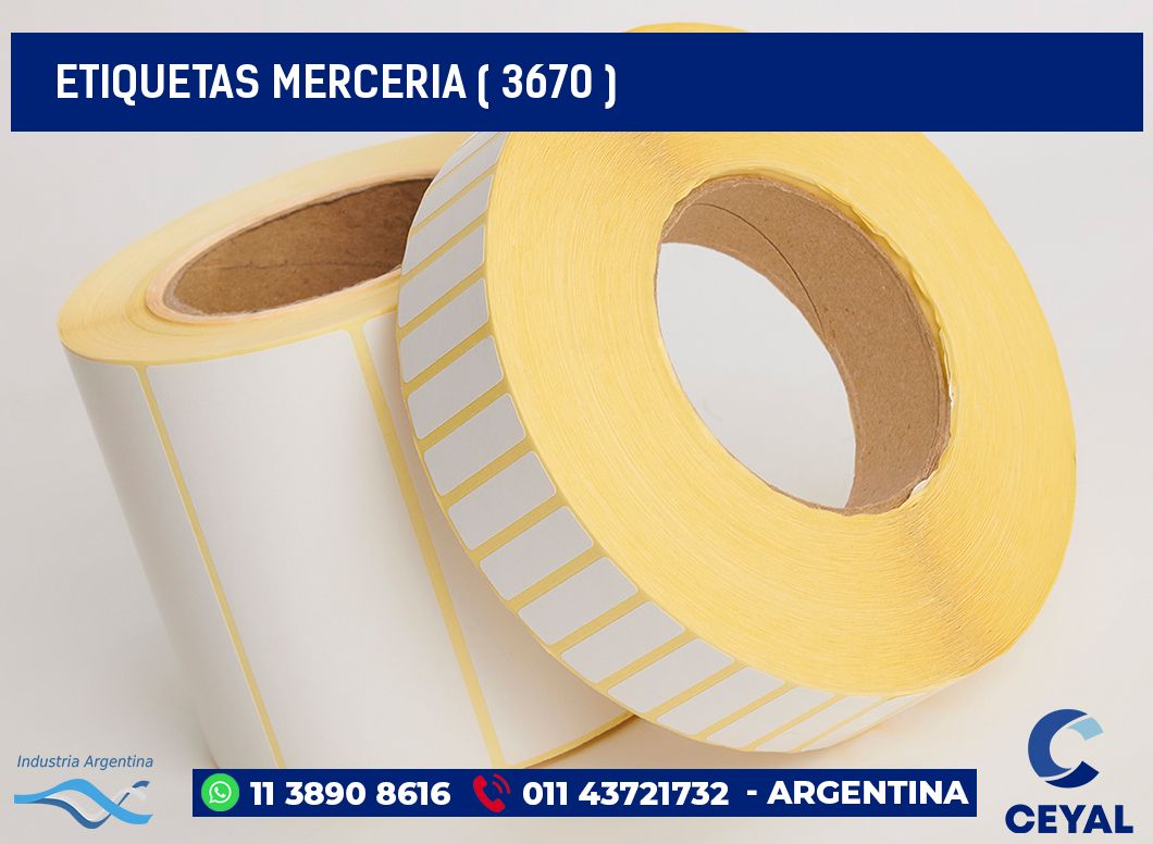 ETIQUETAS MERCERIA ( 3670 )