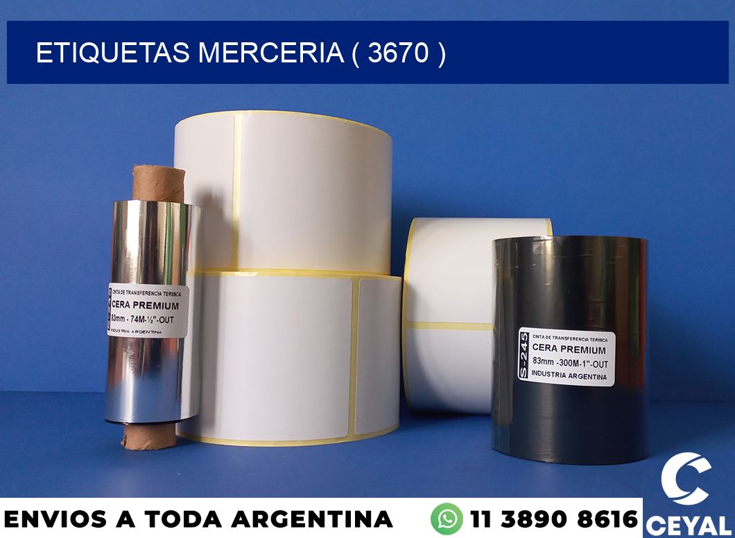 ETIQUETAS MERCERIA ( 3670 )