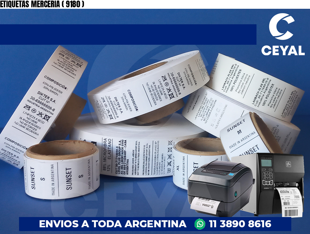 ETIQUETAS MERCERIA ( 9180 )