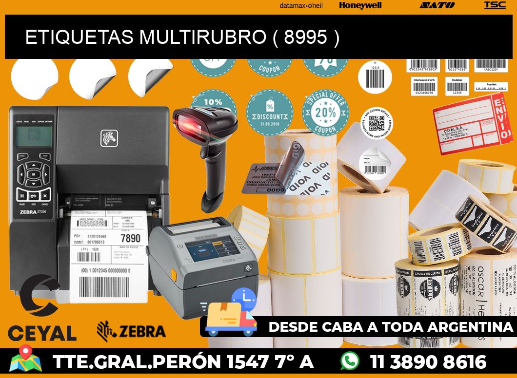 ETIQUETAS MULTIRUBRO ( 8995 )