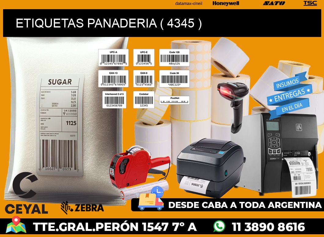 ETIQUETAS PANADERIA ( 4345 )