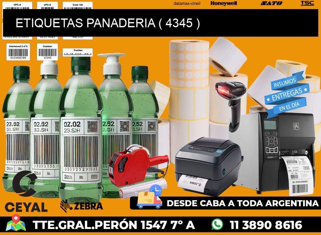 ETIQUETAS PANADERIA ( 4345 )