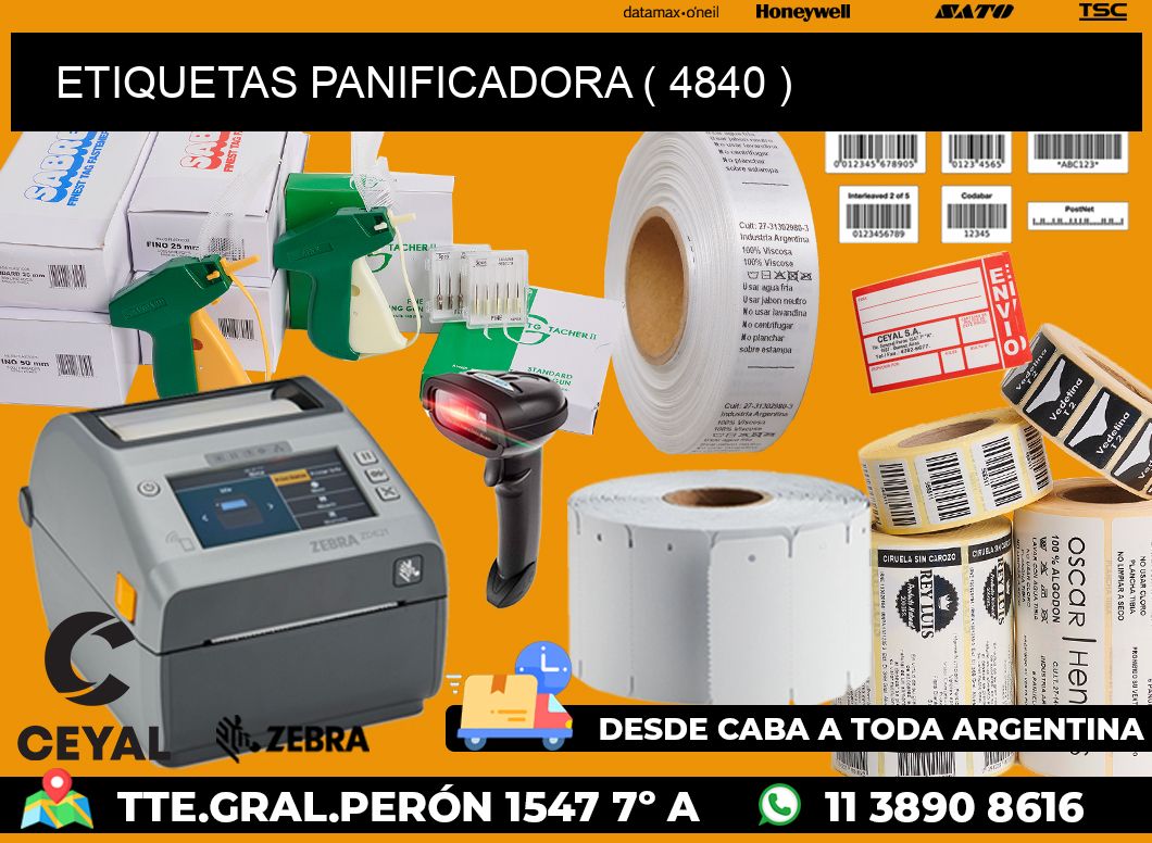 ETIQUETAS PANIFICADORA ( 4840 )