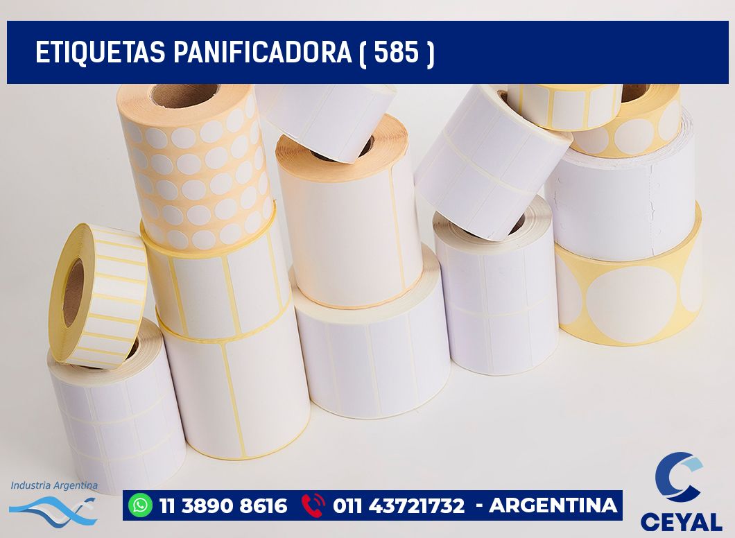 ETIQUETAS PANIFICADORA ( 585 )