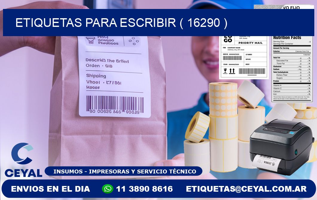 ETIQUETAS PARA ESCRIBIR ( 16290 )