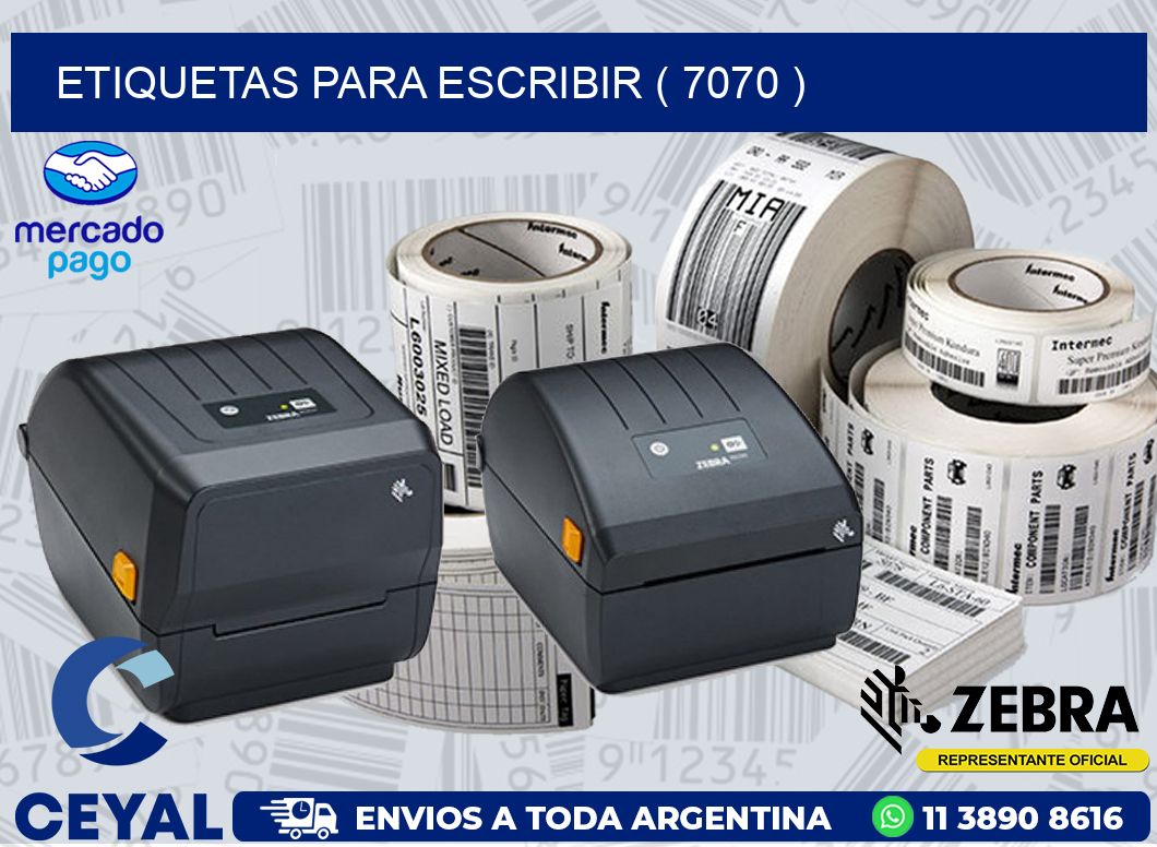 ETIQUETAS PARA ESCRIBIR ( 7070 )