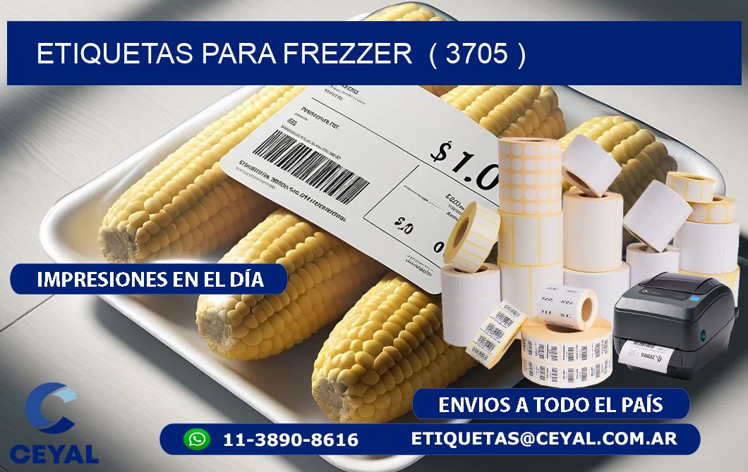 ETIQUETAS PARA FREZZER  ( 3705 )