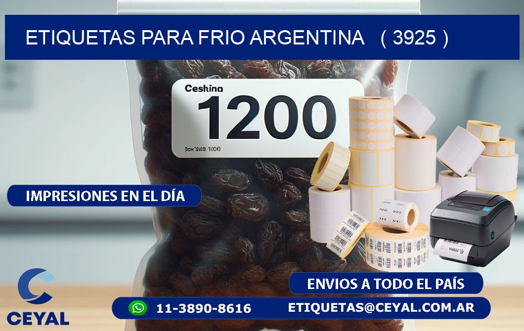 ETIQUETAS PARA FRIO ARGENTINA   ( 3925 )