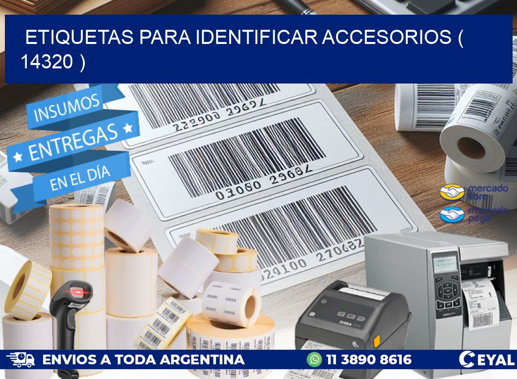 ETIQUETAS PARA IDENTIFICAR ACCESORIOS ( 14320 )