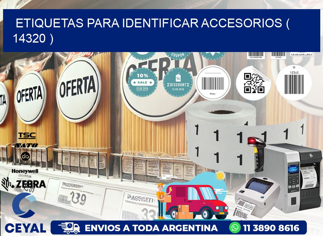 ETIQUETAS PARA IDENTIFICAR ACCESORIOS ( 14320 )