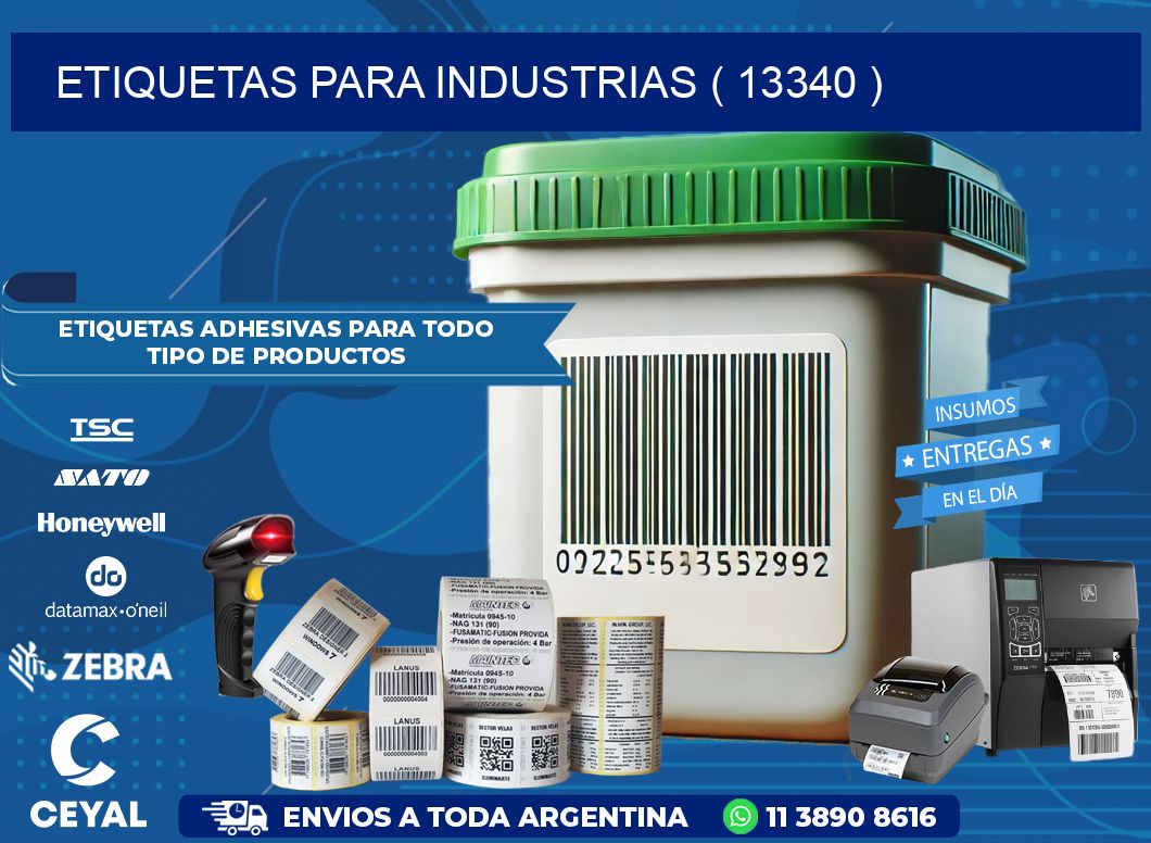 ETIQUETAS PARA INDUSTRIAS ( 13340 )