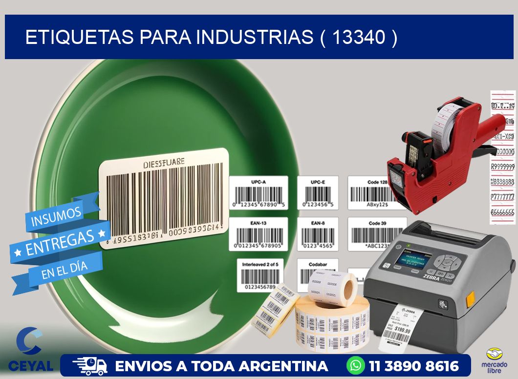 ETIQUETAS PARA INDUSTRIAS ( 13340 )
