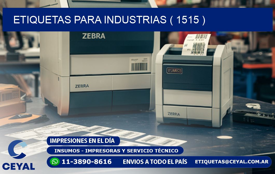ETIQUETAS PARA INDUSTRIAS ( 1515 )