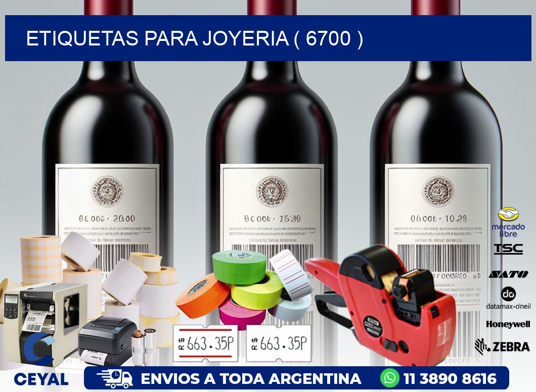 ETIQUETAS PARA JOYERIA ( 6700 )