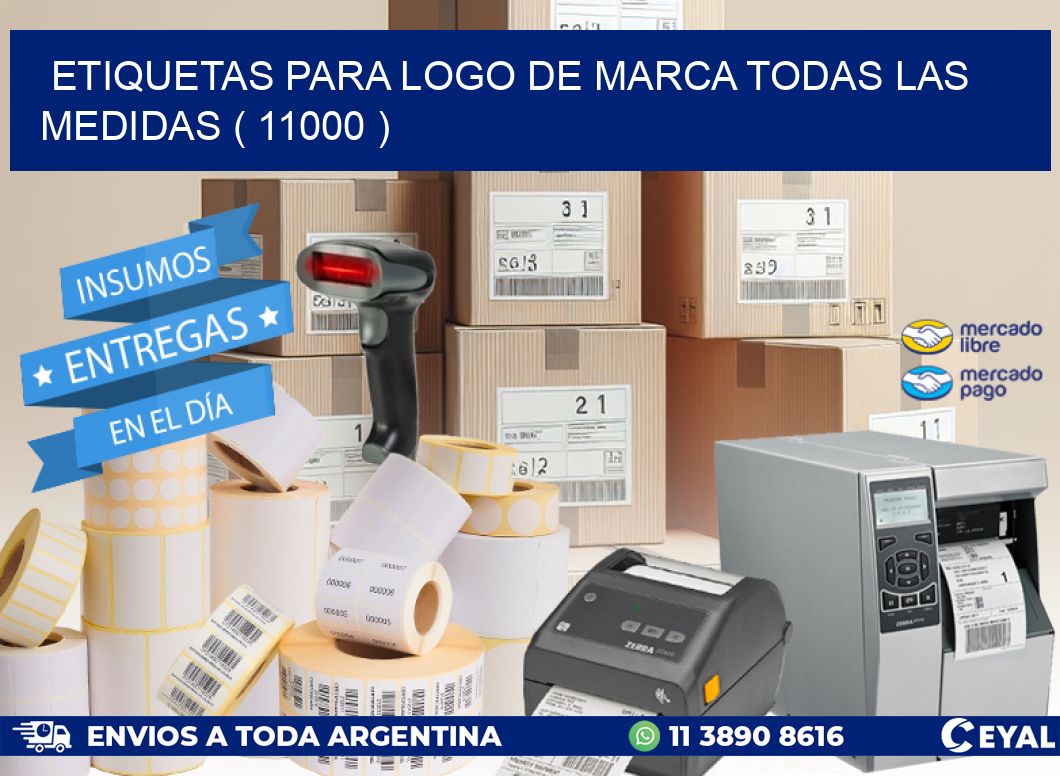 ETIQUETAS PARA LOGO DE MARCA TODAS LAS MEDIDAS ( 11000 )