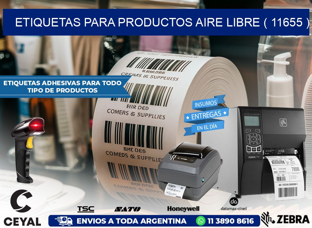ETIQUETAS PARA PRODUCTOS AIRE LIBRE ( 11655 )