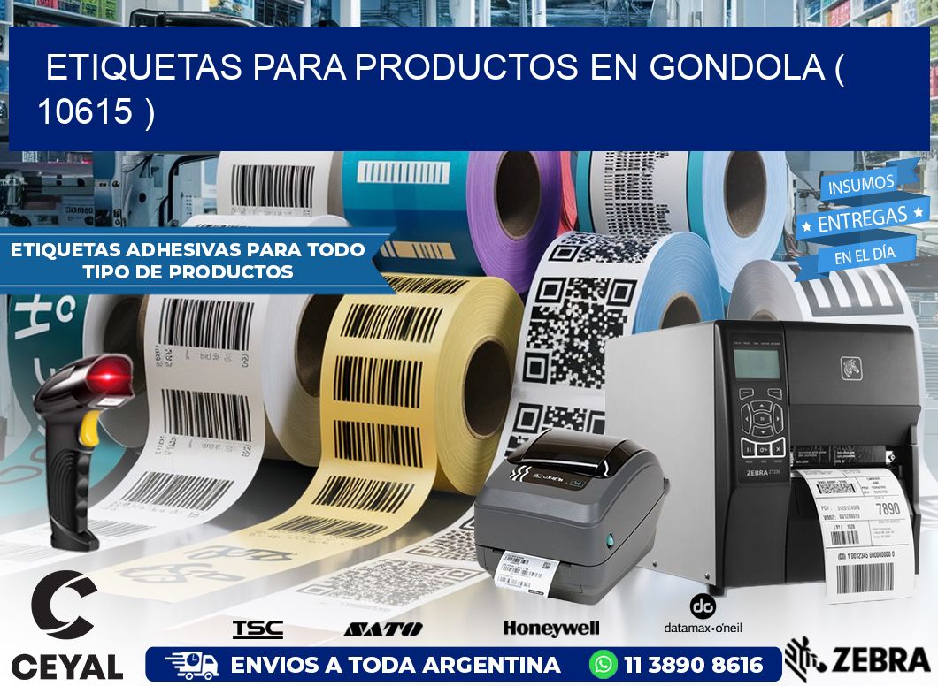 ETIQUETAS PARA PRODUCTOS EN GONDOLA ( 10615 )