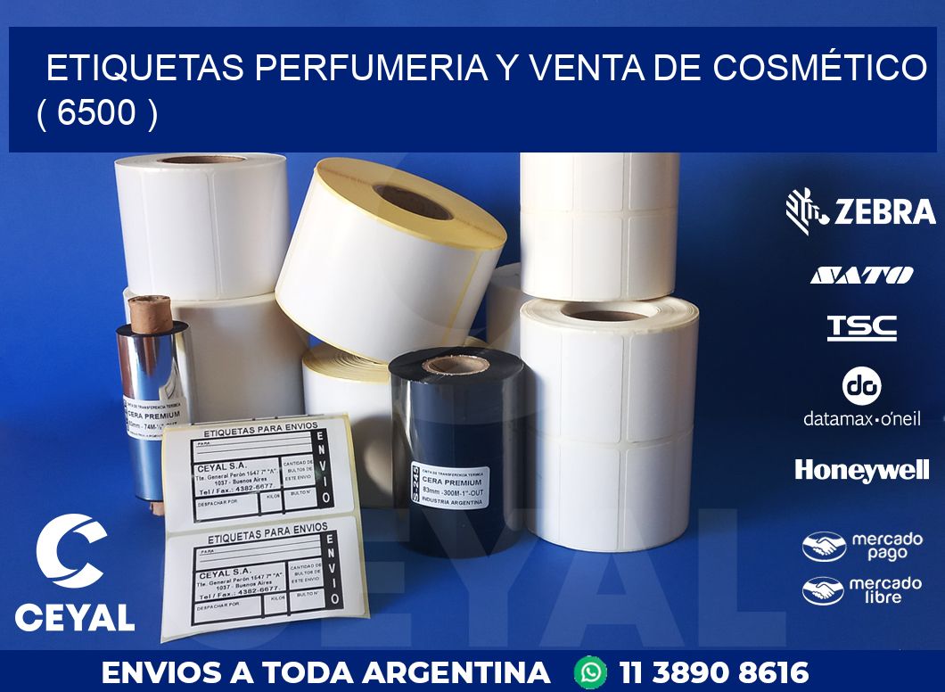 ETIQUETAS PERFUMERIA Y VENTA DE COSMÉTICO ( 6500 )