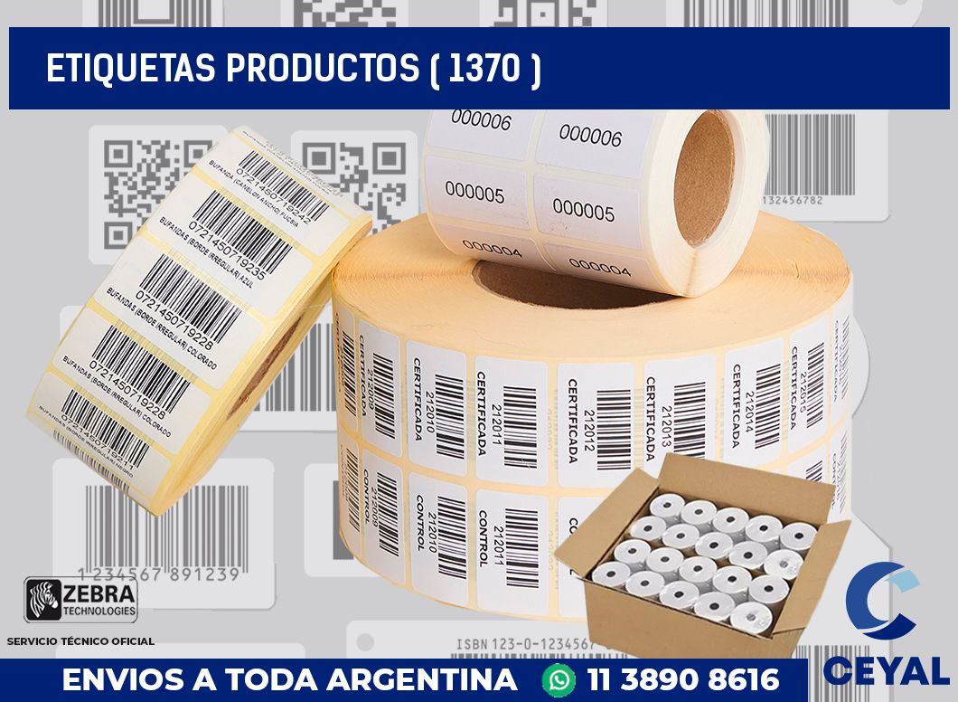ETIQUETAS PRODUCTOS ( 1370 )