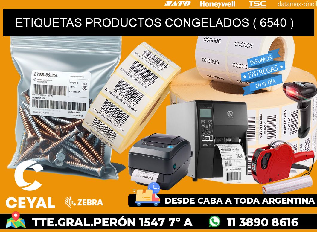 ETIQUETAS PRODUCTOS CONGELADOS ( 6540 )