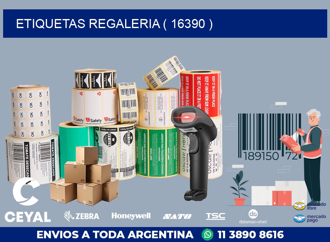 ETIQUETAS REGALERIA ( 16390 )