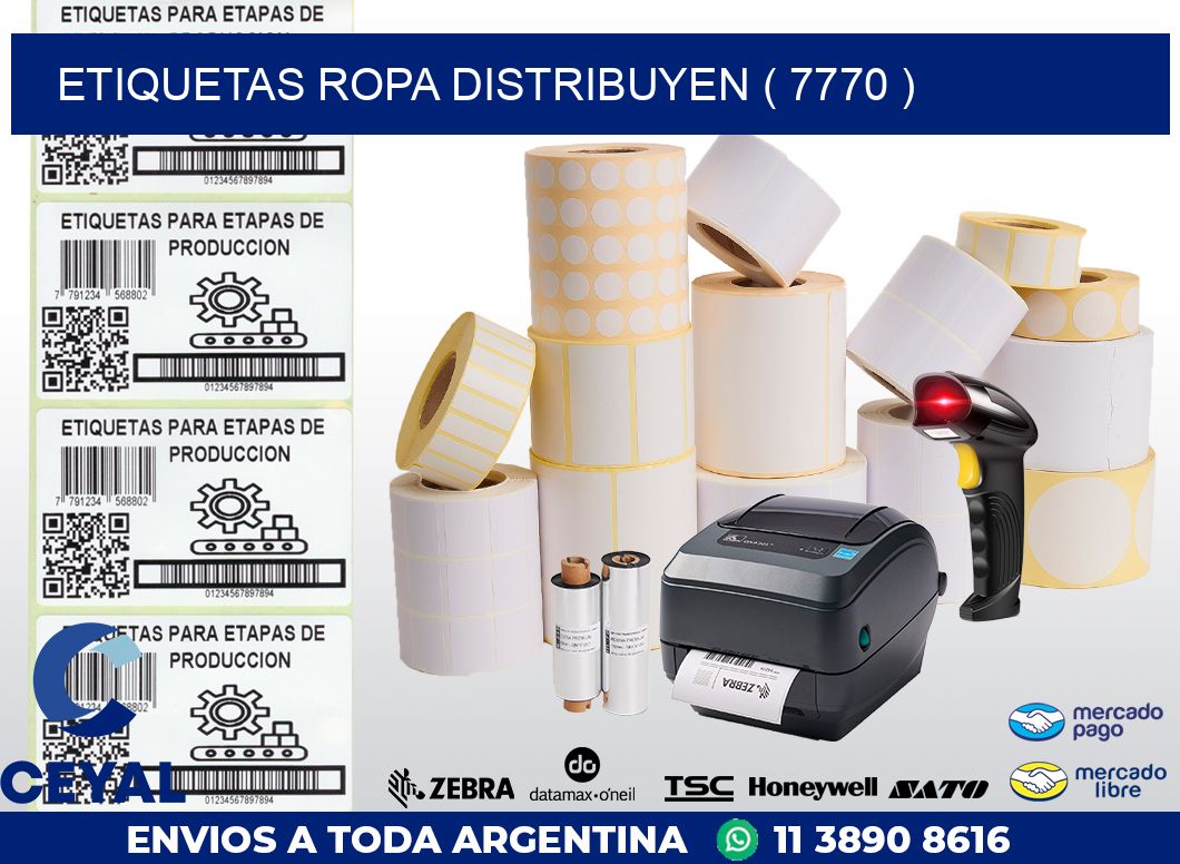 ETIQUETAS ROPA DISTRIBUYEN ( 7770 )