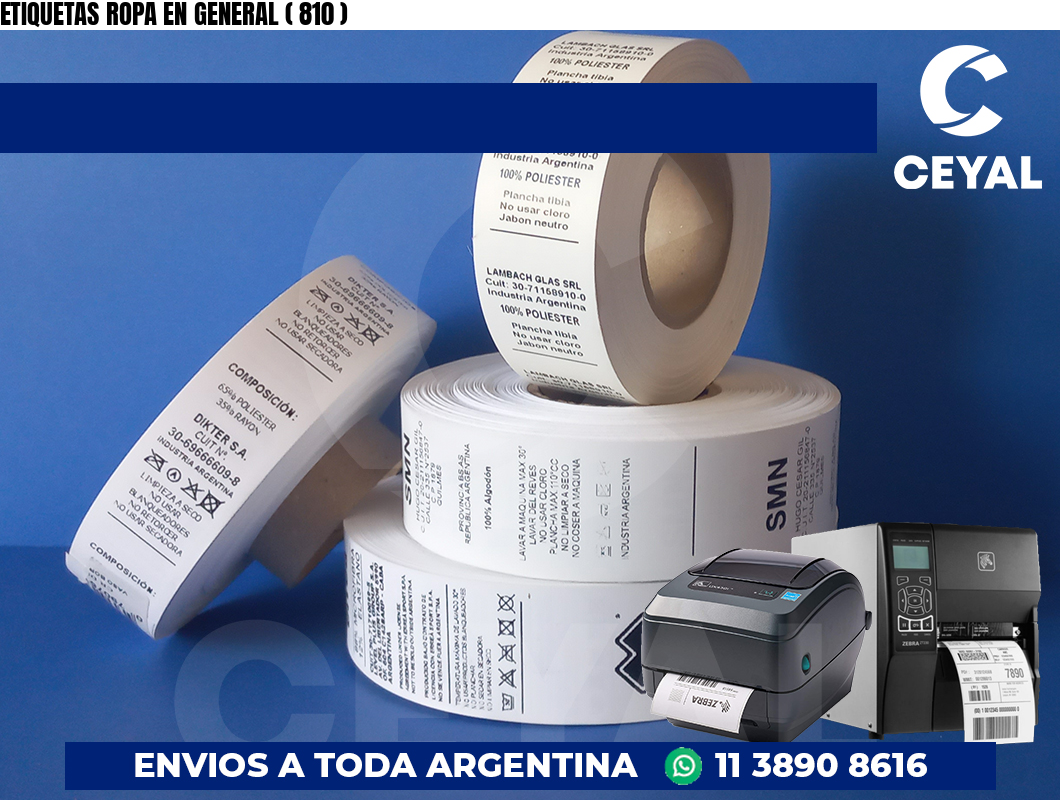 ETIQUETAS ROPA EN GENERAL ( 810 )