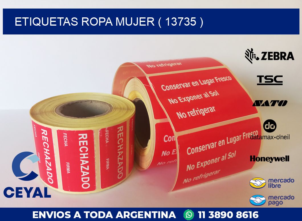 ETIQUETAS ROPA MUJER ( 13735 )