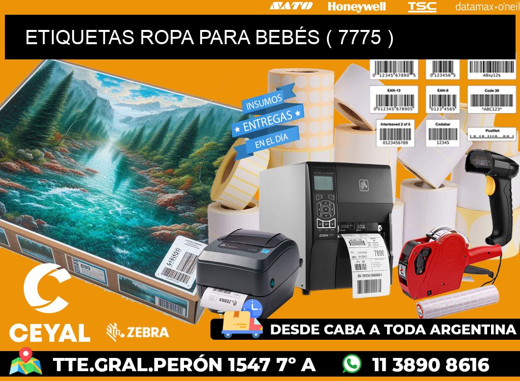 ETIQUETAS ROPA PARA BEBÉS ( 7775 )