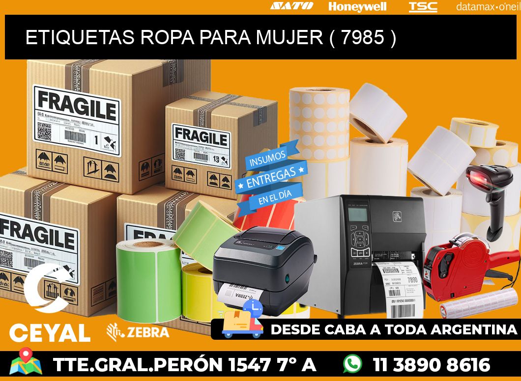 ETIQUETAS ROPA PARA MUJER ( 7985 )
