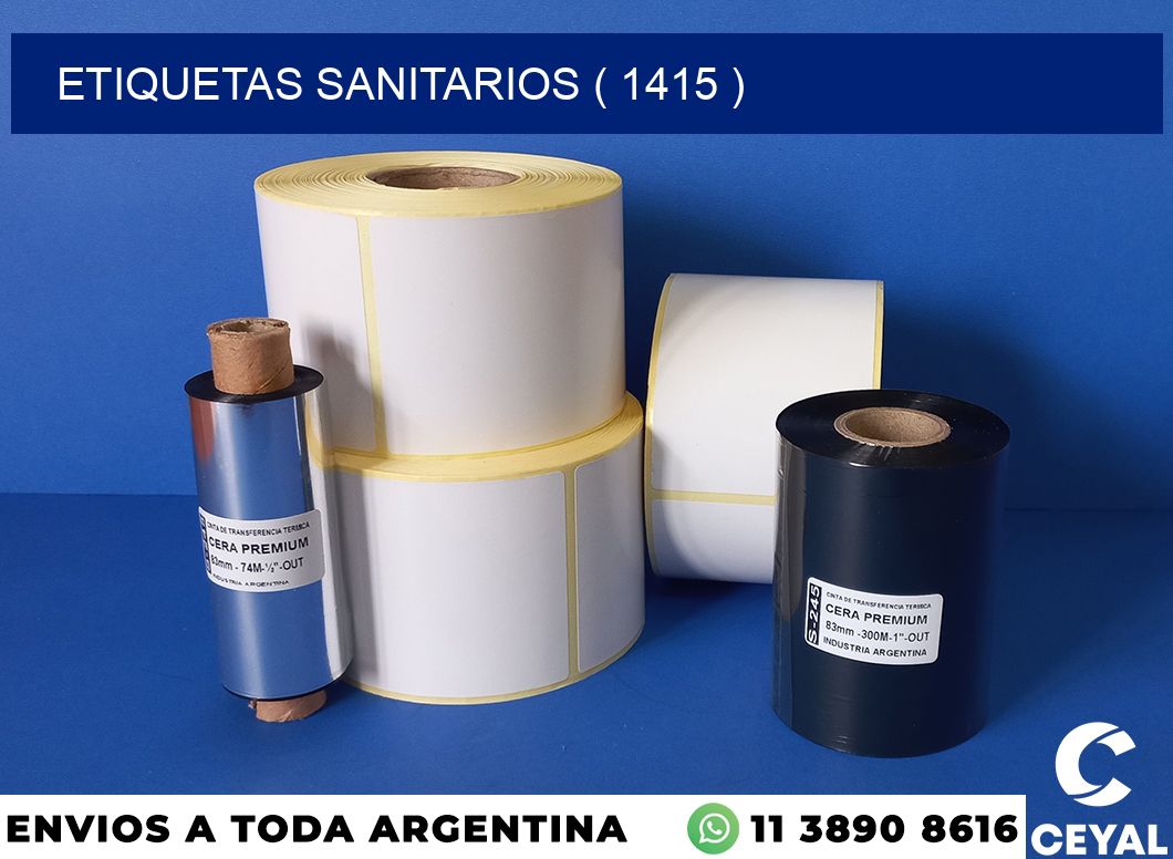 ETIQUETAS SANITARIOS ( 1415 )