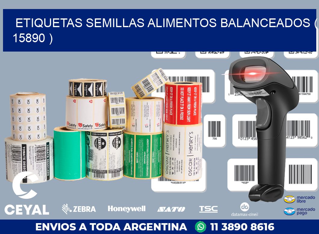 ETIQUETAS SEMILLAS ALIMENTOS BALANCEADOS ( 15890 )